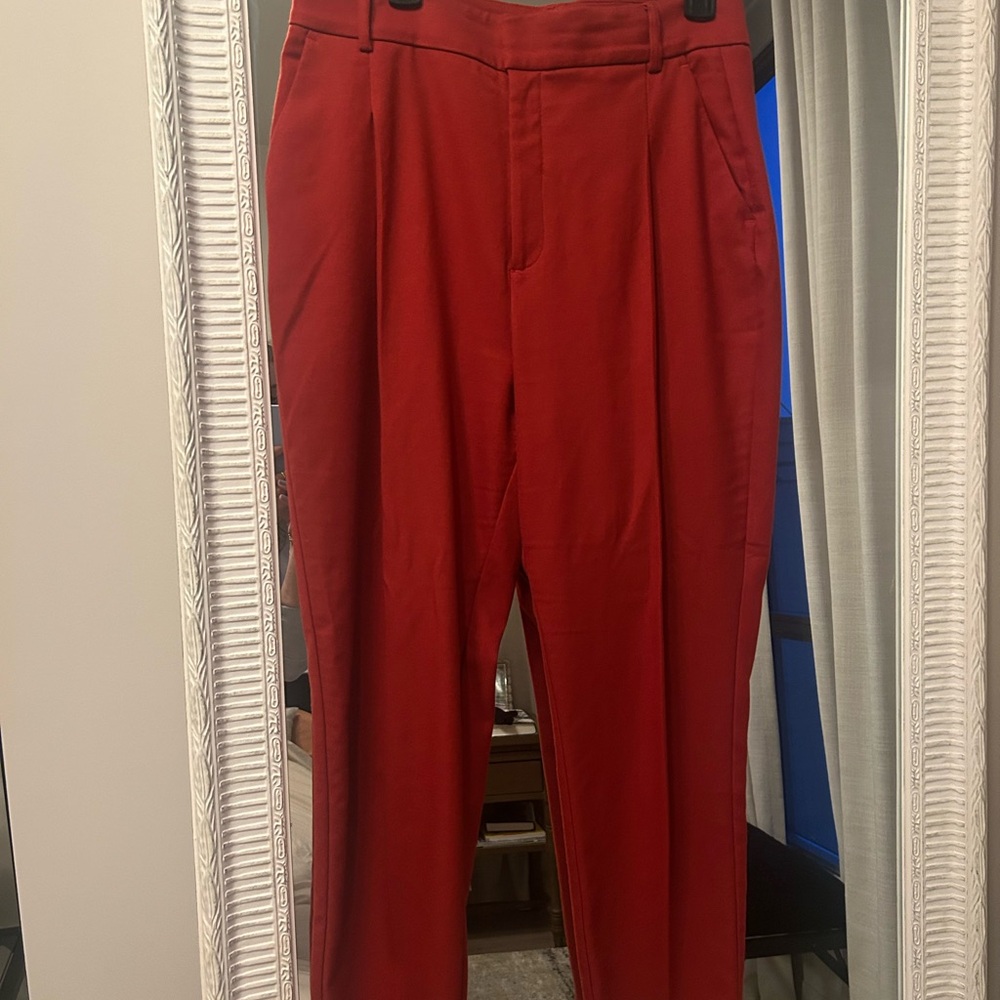 Anine Bing Carrie red Trousers High-Waisted Tailored